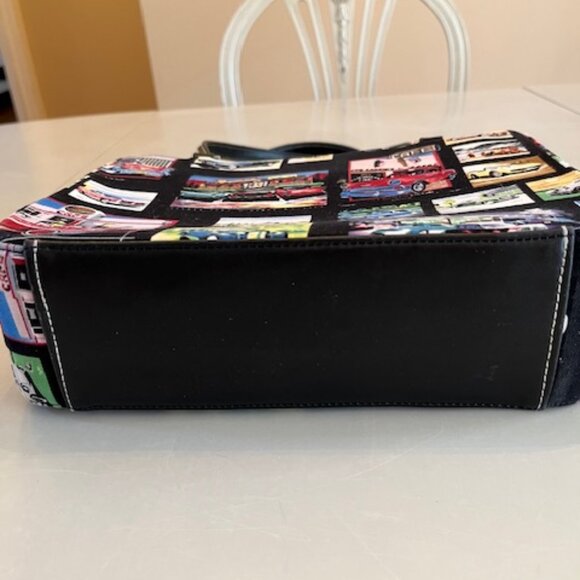 VINTAGE CARS | hand bag-small tote-Rhinestones on front - Picture 5 of 16